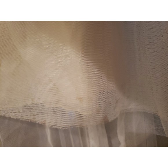 AS IS Watters Wtoo 10302 Sz 8 Bridal Street 32b Wedding Dress ivory english net - Picture 12 of 12